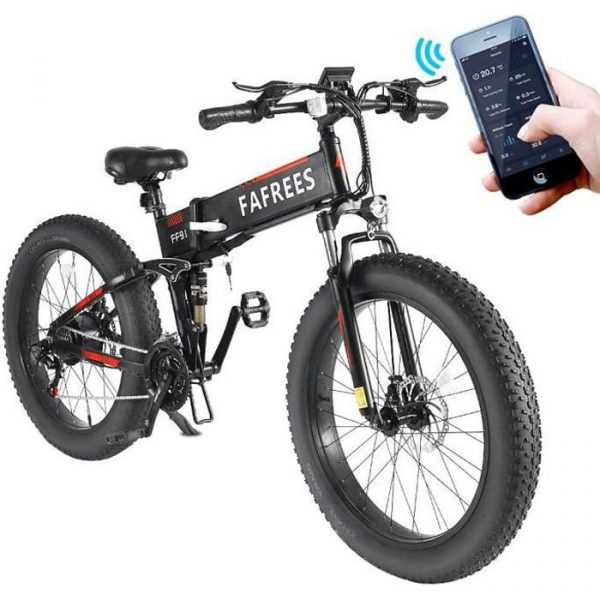 VTT Électrique Vélo Électrique FAFREES FF91 1000W Moteur, 26 Pouces Gros Pneu, 48V 10Ah Batterie Vélo De Montagne Pliant