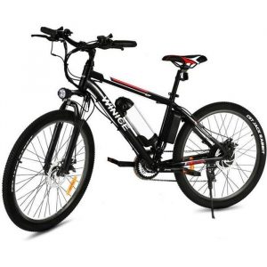 VTT Vélo électriques de montagne 26" - velo homme en alliage d'aluminium - Noir