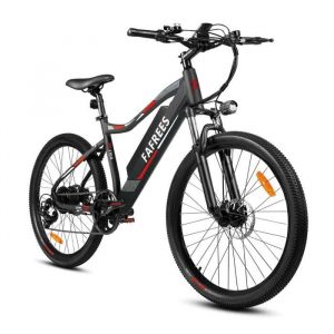 VTT électrique 26'' Fafrees F100 Autonomie 80km Moteur 350W Vitesse max 33km/h 48V 11,6Ah Vélo électrique Noir