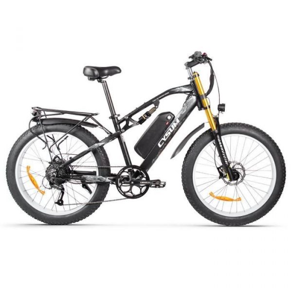 Vélo Électrique CYSUM M900 Fat Tire 26*4.0" 48V 1000W Moteur Brushless 17Ah Batterie Amovible pour Gamme 50-70