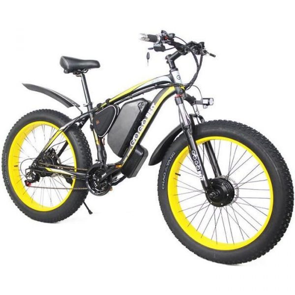 Vélo Électrique GOGOBEST GF700 26*4.0 Fat Tire 17.5Ah Batterie 500W Double Moteur Vitesse Max 50km/h 70KM Frein à Disque Hydraulique