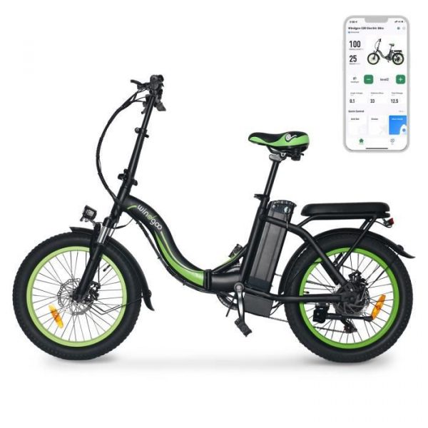 Velo Electrique Pliable, 20 Pouces vélo électrique Pliant Adulte,Applicable au Travail et à l'école