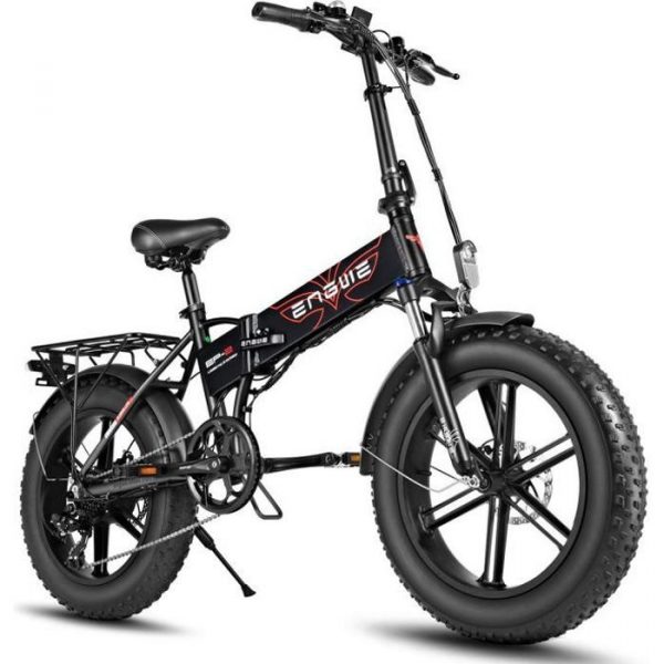 Vélo Électrique Pliable ENGWE EP-2 Pro, SHIMANO 7 Vitesses, Pneus 20 Pouces, Moteur 250W, 48V 12.8AH Batterie - Noir