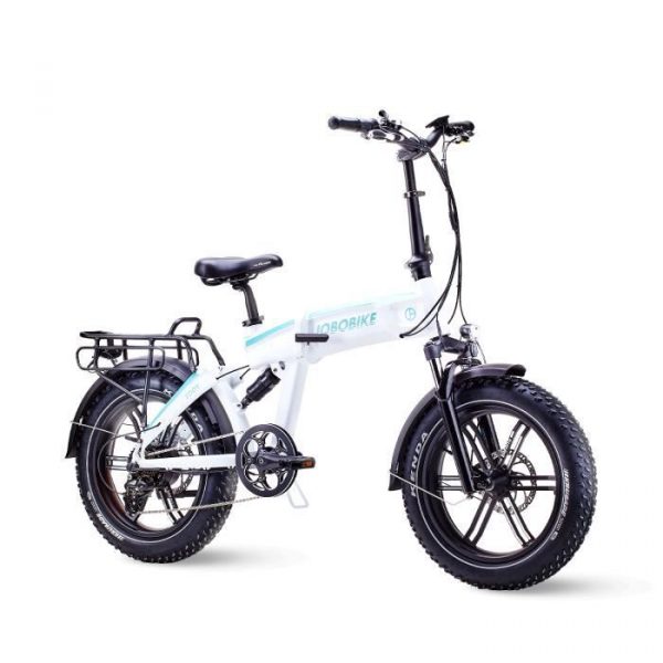 Vélo électrique 20'' JOBO Eddy Adulte 7 vitesses - Freins à disque - LCD - 70Km - 500W - Noir/Blanc