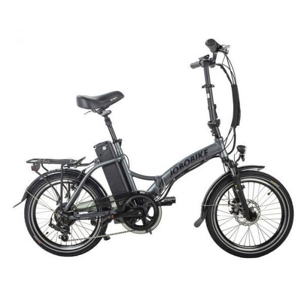 Vélo électrique 20'' JOBO Sam Adulte 7 vitesses - Freins à disque - LCD - 70Km - 250W - Gris