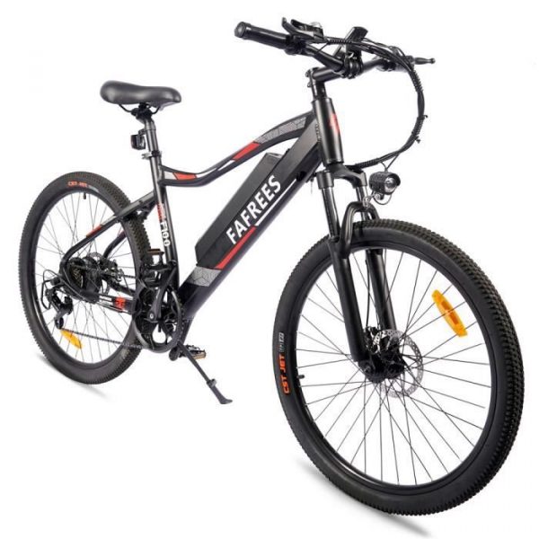 Vélo électrique 26'' Fafrees F100 max 33km/h 48V 11,6Ah 350W VTT Autonomie 80km Noir