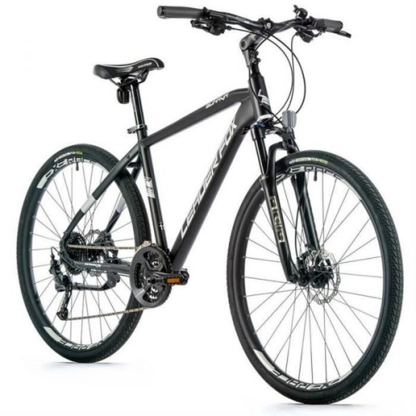 Vélo électrique VTC 28 musculaire Leader Fox Sumava 2022 17,5'' 9V - noir - 170/178 cm