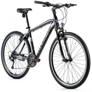 Vélo électrique VTC 28 musculaire Leader Fox Toscana 2021 19" 9V - noir / blanc - 175/183 cm