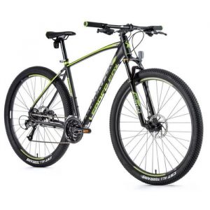 Vélo électrique VTT musculaire Leader Fox Esent 2021 - noir/vert - 160/168 cm