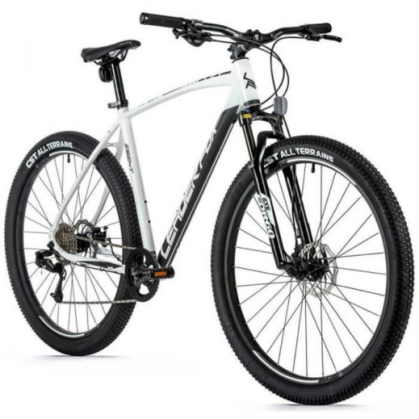 Vélo électrique VTT musculaire Leader Fox Esent 2022 - blanc/noir - 160/168 cm