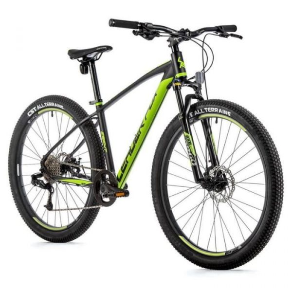 Vélo électrique VTT musculaire Leader Fox Esent 2022 - noir/vert clair - 170/178 cm