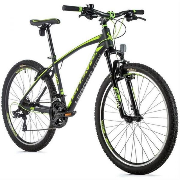 Vélo électrique VTT musculaire Leader Fox Mxc 2022 - gris/vert - 160/168 cm