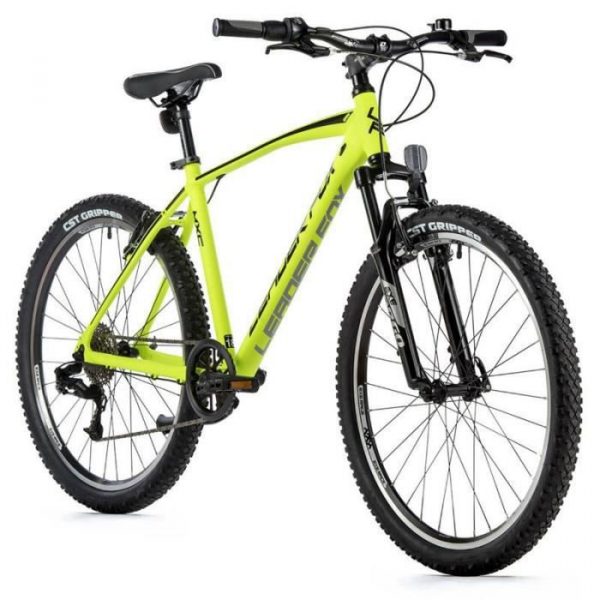 Vélo électrique VTT musculaire Leader Fox Mxc 2023 - jaune fluo - 150/158 cm