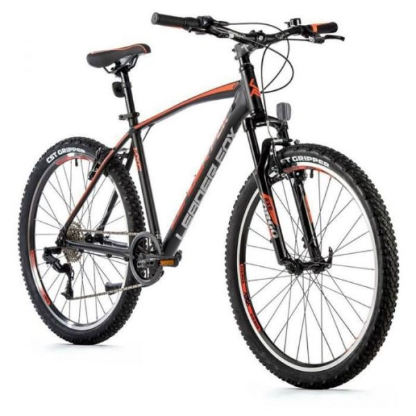 Vélo électrique VTT musculaire Leader Fox Mxc 2023 - noir/orange - 150/158 cm