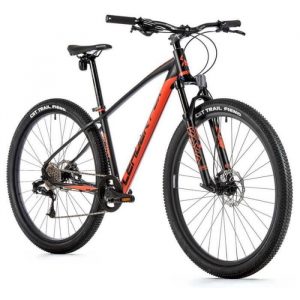 Vélo électrique VTT musculaire Leader Fox Sonora 2022 - noir/orange mat - 160/168 cm