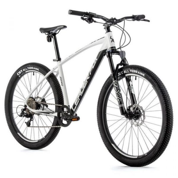 Vélo électrique VTT musculaire Leader Fox Zero 2022 - blanc/noir - 170/178 cm