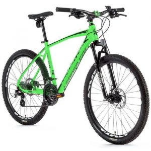 Vélo électrique VTT musculaire cadre alu Leader Fox Factor 2022 - vert fluo - 150/158 cm