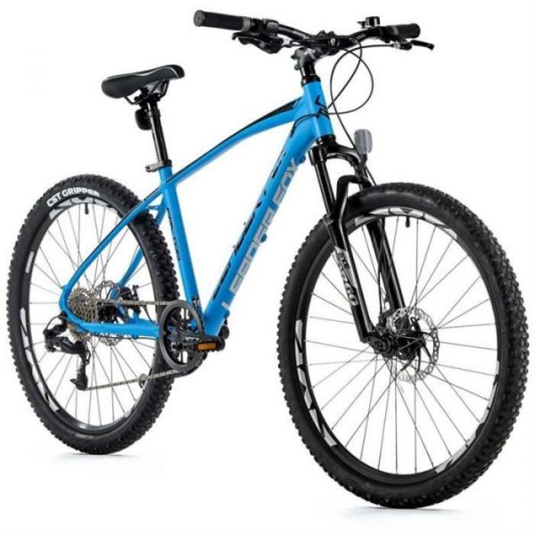 Vélo électrique VTT musculaire cadre alu Leader Fox Factor 2023 - bleu/noir - 180/188 cm