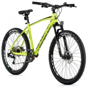 Vélo électrique VTT musculaire cadre alu Leader Fox Factor 2023 - jaune fluo - 170/178 cm