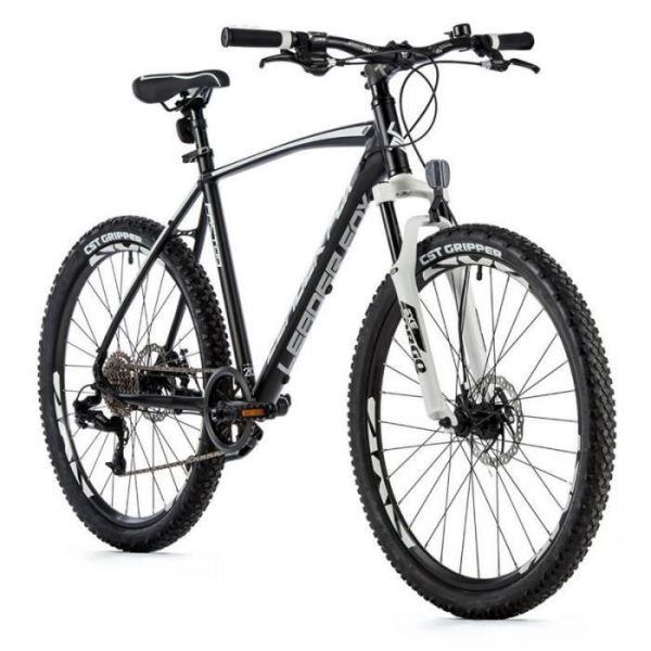 Vélo électrique VTT musculaire cadre alu Leader Fox Factor 2023 - noir/blanc - 170/178 cm