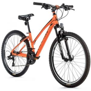 Vélo électrique VTT musculaire femme Leader Fox Mxc 2022 - orange fluo - 160/168 cm