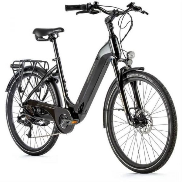 Vélo électrique Vae City 26 moteur roue arrière Leader Fox Lotus 2022 7V Bafang 36V 45NM 14AH - noir - 158/168 cm