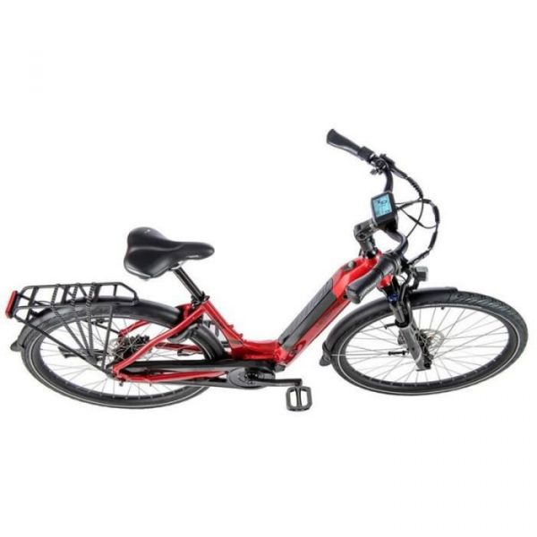 Vélo électrique Vae City 28 moteur central Leader Fox Neba 2021 8V Bafang M420 36V 80NM 14AH - rouge - 168/178 cm