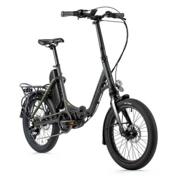 Vélo électrique Vae City pliant 20 moteur central Leader Fox Harlan 2021 7V Bafang M300 36V 80NM 14AH - gris - 20"