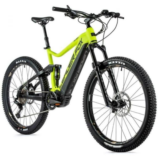 Vélo électrique Vae VTT 29 moteur central tout suspendu Leader Fox Ayra 2022 11V Panasonic GX Ultimate 36V 90NM 20AH - jaune - 185 c