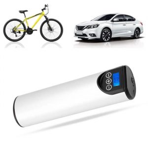 ZJCHAO pompe portative électrique Compresseur d'air automatique 12V de jauge de pression de pneu de pompe de vélo de voiture