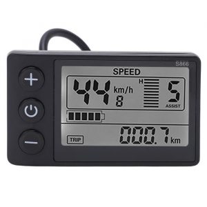écran LCD pour vélo électrique S866 Vélo électrique S866 LCD Display Meter 24V 36V 48V Panneau de commande avec prise GOTOTOP ZHU