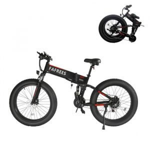 fafrees FF91 Vélo électrique pliant 26" 1000W 48V 10Ah Shimano 21 Vitesses 35km/h VTT électrique Adulte - Noir