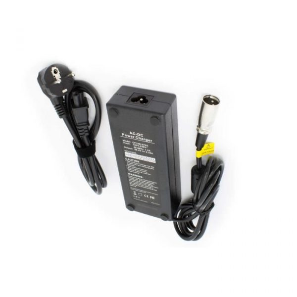 vhbw 220V Chargeur d' alimentation 70W pour e-Bike, Pedelec, vélo électrique Batteries avec connecteur 3Pin-XLR.