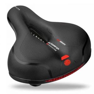 1 pcs Selle de vélo, coussin super doux pour vélo électrique, noir