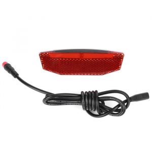 ARAMOX Feu arrière pour vélo électrique Feu Arrière de Vélo Électrique 6V-60V Lampe d'Avertissement LED Équipement de Nuit