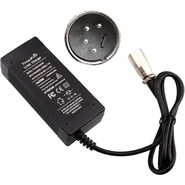 Chargeur De Batterie Trottinette - Limics24 - 24 V Vélo Électrique Sortie 294 4-Pin Xlr Entrée 100-240 Vca
