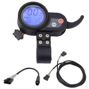 Compteur LCD universel pour trottinette électrique,Tableau de Bord 52V, d'affichage LCD pour vélo électrique avec Accélérateur
