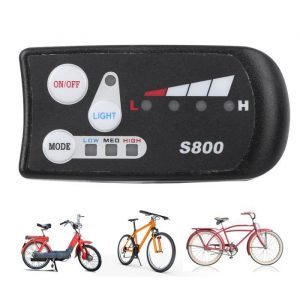 Compteur LED de Batterie au Lithium de Vélo Électrique Affichage S800 Écran Noir et Blanc Horizontal(36V ) -NIM