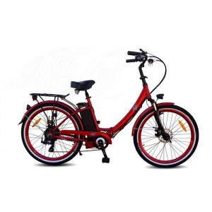 Cuore - Rouge - 500W-10Ah - Vélo Électrique Urbain Pliant - VAE de Ville