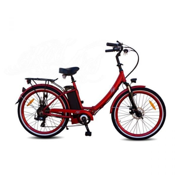 Cuore - Rouge - 500W-10Ah - Vélo Électrique Urbain Pliant - VAE de Ville