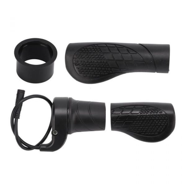 Cuque accélérateur de vélo électrique Poignées de vélo antidérapantes en caoutchouc imperméable à l'eau d'absorption des