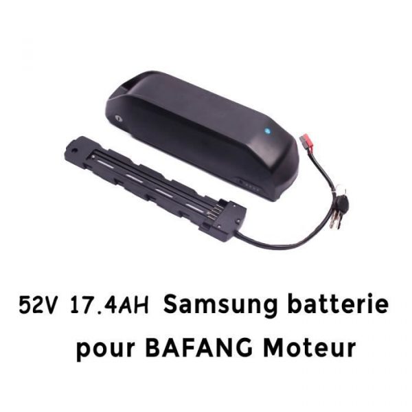 DERUIZ Batterie au Lithium 52V17.4AH Samsung pour Bafang Kit moteur pédalier BBS02B 750W BBS03B 1000W Kit vélo électrique