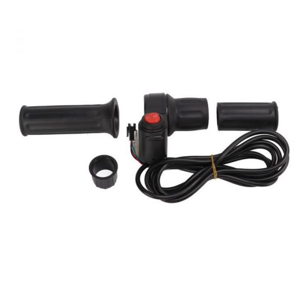 Dioche Vélo électrique Split Poignée 12V-99V poignée fendue de vélo électrique poignée d'accélérateur demi-tour de vélo