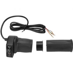 Drfeify accélérateur de vélo Accélérateur à demi-torsion 36V avec indicateur de batterie pour mini scooters électriques