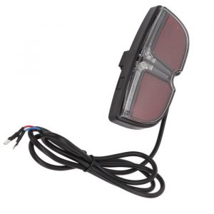 Drfeify feu de vélo Vélo électrique 6V feu arrière nuit équitation voyant d'avertissement équipement d'équitation vélo feu