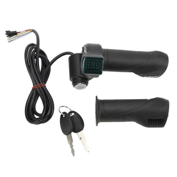 EBTOOLS poignée d'accélérateur électrique 1 paire de poignées d'accélérateur de torsion de vélo électrique poignée