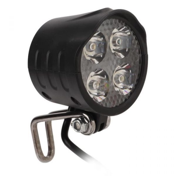 EJ.life Phare de klaxon de vélo électrique Phare LED de vélo électrique intégré dans le klaxon 4 lumières phare de Scooters