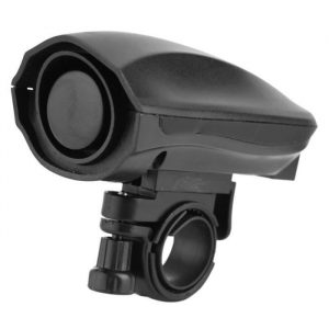 Fdit Alarme d'anneau de vélo ABS 6 sons alarme sonore de sonnerie de klaxon électrique avec clip anti-dérapant