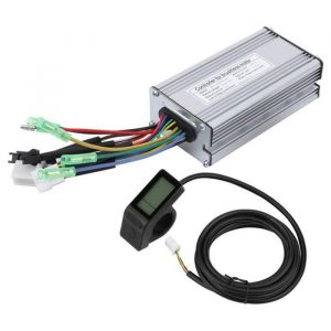 Fdit Contrôleur de vélo électrique Contrôleur sans Balais 36V/48V 22A Kit d'Écran d'Affichage de Vélo Électrique KT LCD4