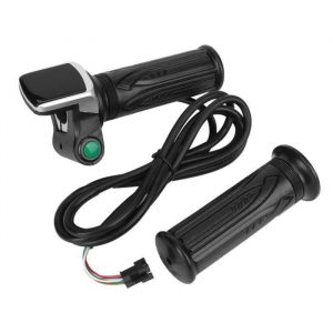 Fdit Poignée d'accélérateur de vélo électrique LCD Poignée d'Accélérateur de Vitesse du Vélo Électrique 6 Noyaux Affichage